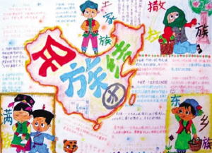 中国人口和民族的手抄报的画_中国人口日手抄报(3)