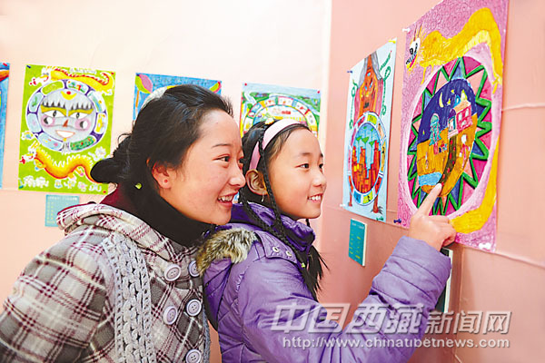拉萨举办七彩童年少儿美术比赛及展览 中国民