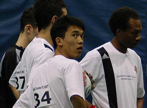 三名西藏人参加加拿大多伦多足球俱乐部选拔试