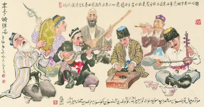 怒放的新疆中国画 - 中国民族宗教网